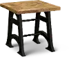 Unwin Industrial Reclaimed Wood End Table
