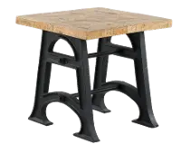 Unwin Industrial Reclaimed Wood End Table