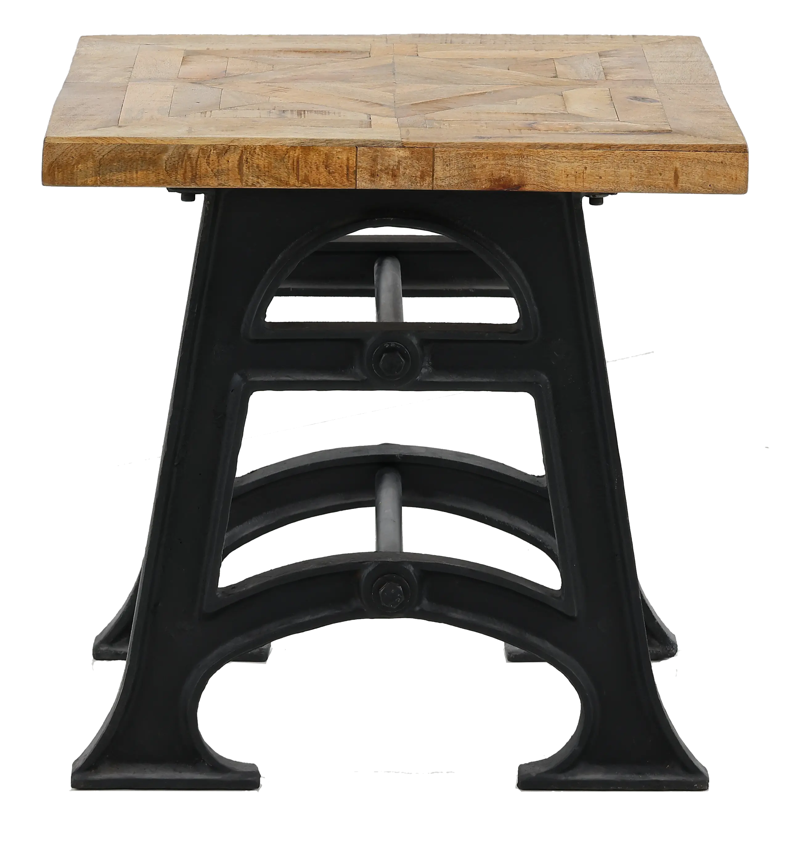Unwin Industrial Reclaimed Wood End Table-3