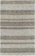 JP1PE/5X8/JOPLINPEWT Joplin 5 x 8 Striped Shag Pewter Gray Area Rug
