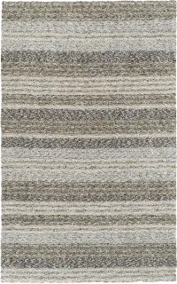 JP1PE5X8 Joplin 5 x 8 Striped Shag Pewter Gray Area Rug