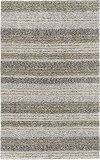 8 x 10 Large Striped Shag Pewter Gray Area Rug - Joplin