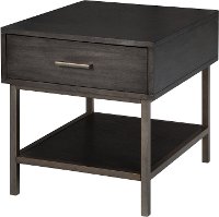 Retro Dark Walnut End Table - Fulton