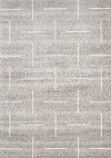 4 x 6 Small Gray and Cream Contemporary Area Rug - Merit