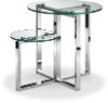 Glass and Metal End Table - Medlock