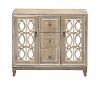 Light Brown Sideboard with Circular Intertwining Overlays