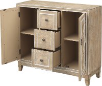 Light Brown Sideboard with Circular Intertwining Overlays-4