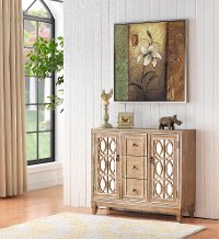 Light Brown Sideboard with Circular Intertwining Overlays-5