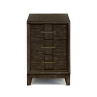 Dark Oak Chairside Table - Proximity Heights