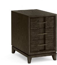 Dark Oak Chairside Table - Proximity Heights-2