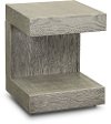 Modern Gray Oak End Table - Nova