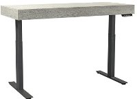 Contemporary Gray Lift Top Desk - Nova-2