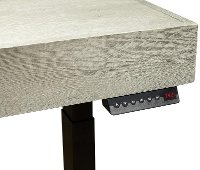 Contemporary Gray Lift Top Desk - Nova-3