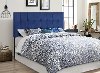 Clearance Navy Blue Full, Queen Upholstered Headboard - Samara