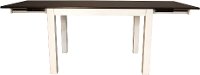 KIT White and Brown Counter Height Dining Table - Mariposa
