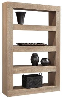 Taupe 73 Inch Bookcase - Nova