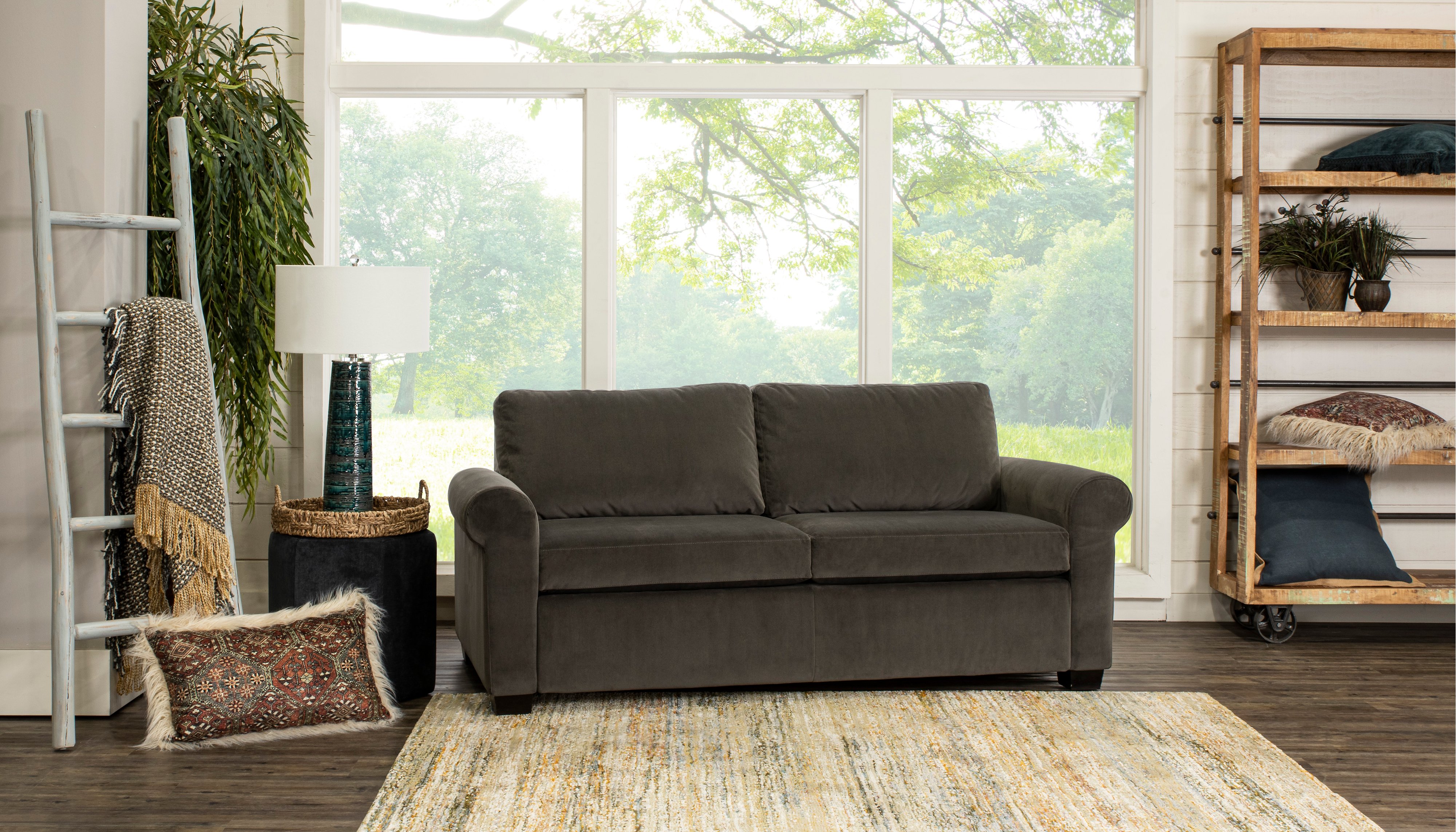 Cooper Toscana Gunmetal Queen Sofa Bed-1