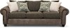 Traditional Two-Tone Brown Sofa - Lonestar