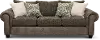 Traditional Two-Tone Brown Sofa - Lonestar