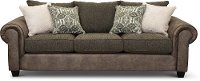 Traditional Two-Tone Brown Sofa - Lonestar