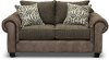 Traditional Two-Tone Brown Loveseat - Lonestar