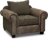 Traditional Two-Tone Brown Chair - Lonestar
