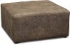 Traditional Pecan Brown Cocktail Ottoman - Lonestar