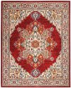 8 x 10 Large Persian Red Area Rug - Majestic