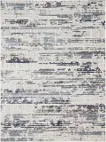 8 x 10 Large Ivory and Slate Gray Area Rug - Urban Decor