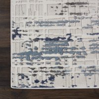 8 x 10 Large Ivory and Slate Gray Area Rug - Urban Decor-3