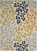 8 x 10 Large Ivory Indoor-Outdoor Rug - Caribbean