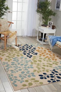 8 x 10 Large Ivory Indoor-Outdoor Rug - Caribbean-2