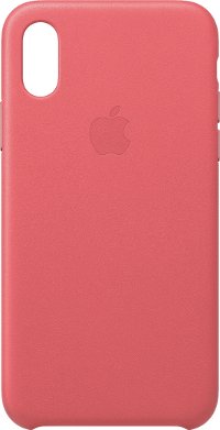 MTEU2ZM/A Apple iPhone XS Leather Case - Peony Pink