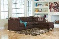 Brown 2 Piece Sectional Sofa with RAF Chaise - Maier