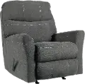 Maier Charcoal Gray Rocker Recliner