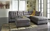 Gray 2 Piece Sectional Sofa with RAF Chaise - Maier