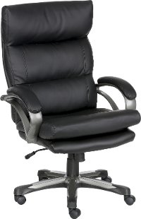 Black Big and Tall Executive Office Chair -