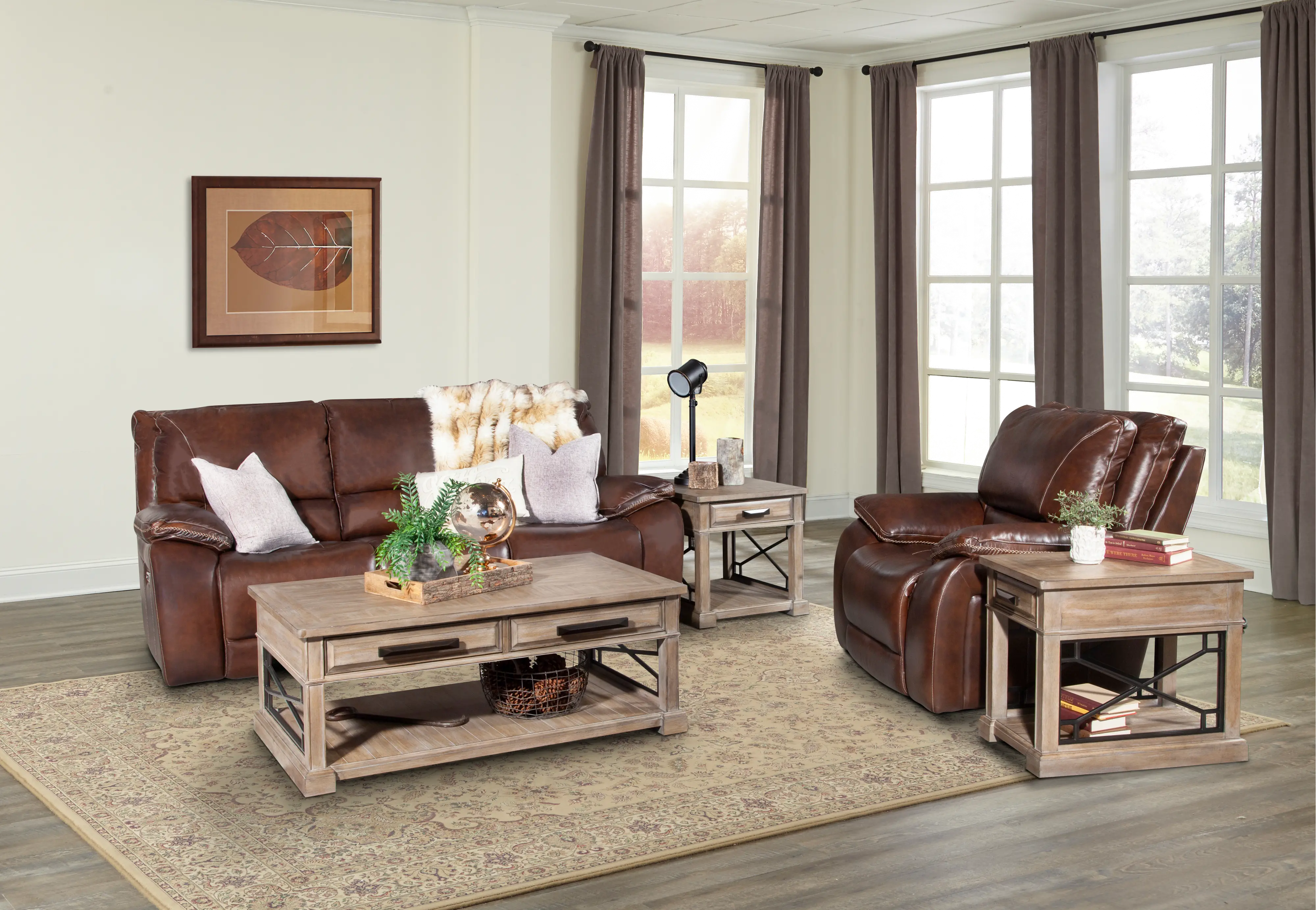 Sun Sandstone Chairside Table-2