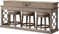 Sun Sandstone Console Table with 3 Barstools