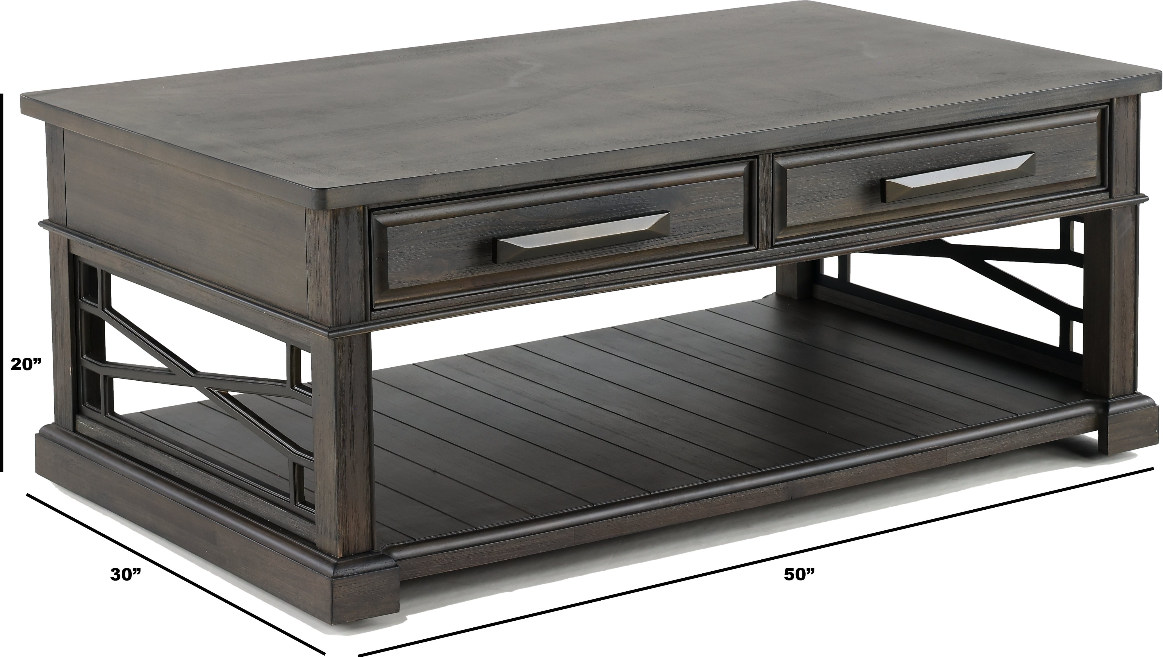 Smokey Gray Coffee Table-4