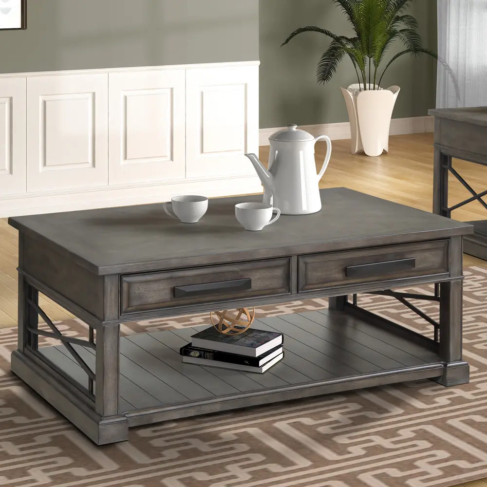 Sun Smokey Gray Coffee Table-2