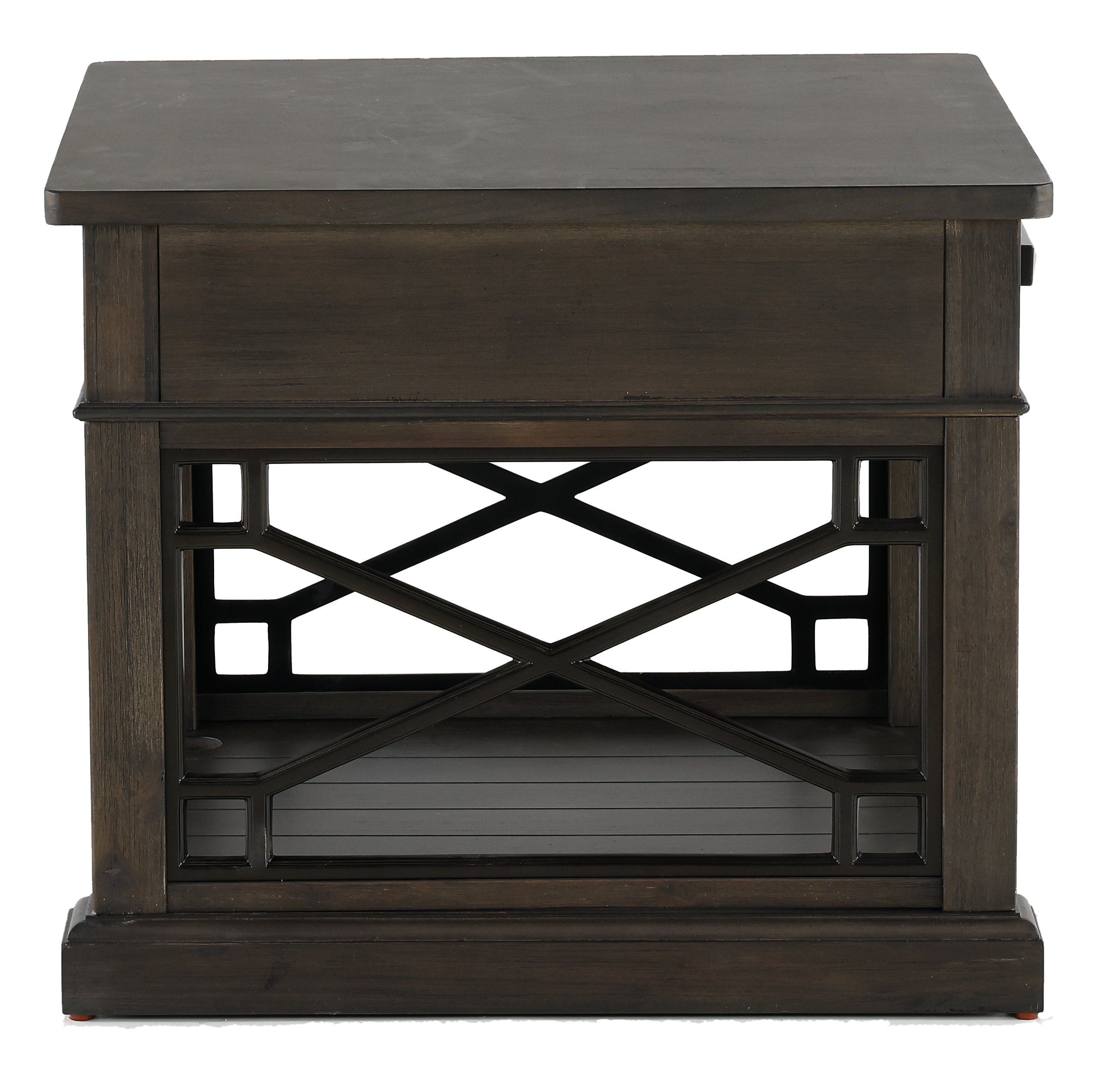 Smokey Gray End Table-3