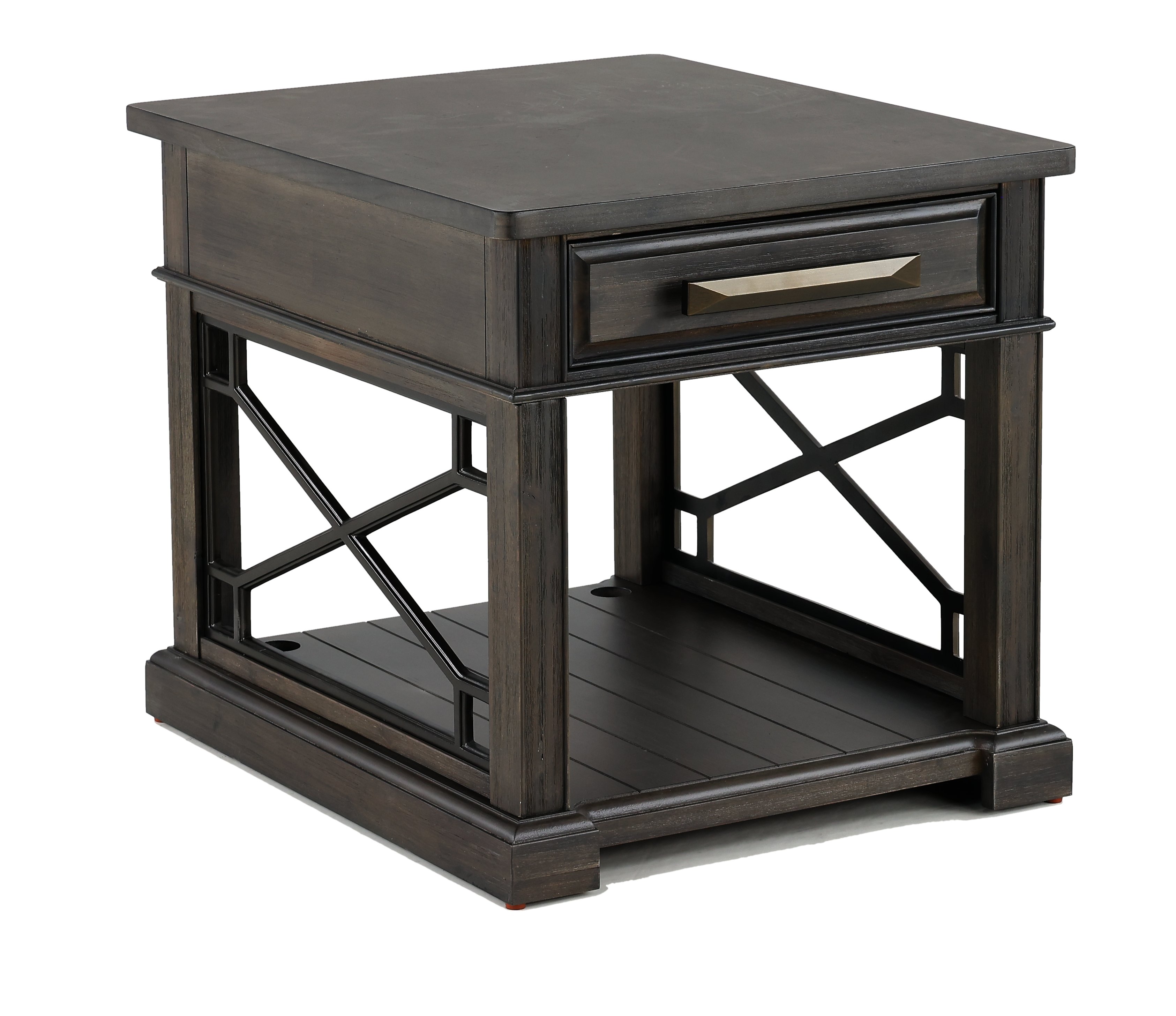 Sun Smokey Gray End Table-1