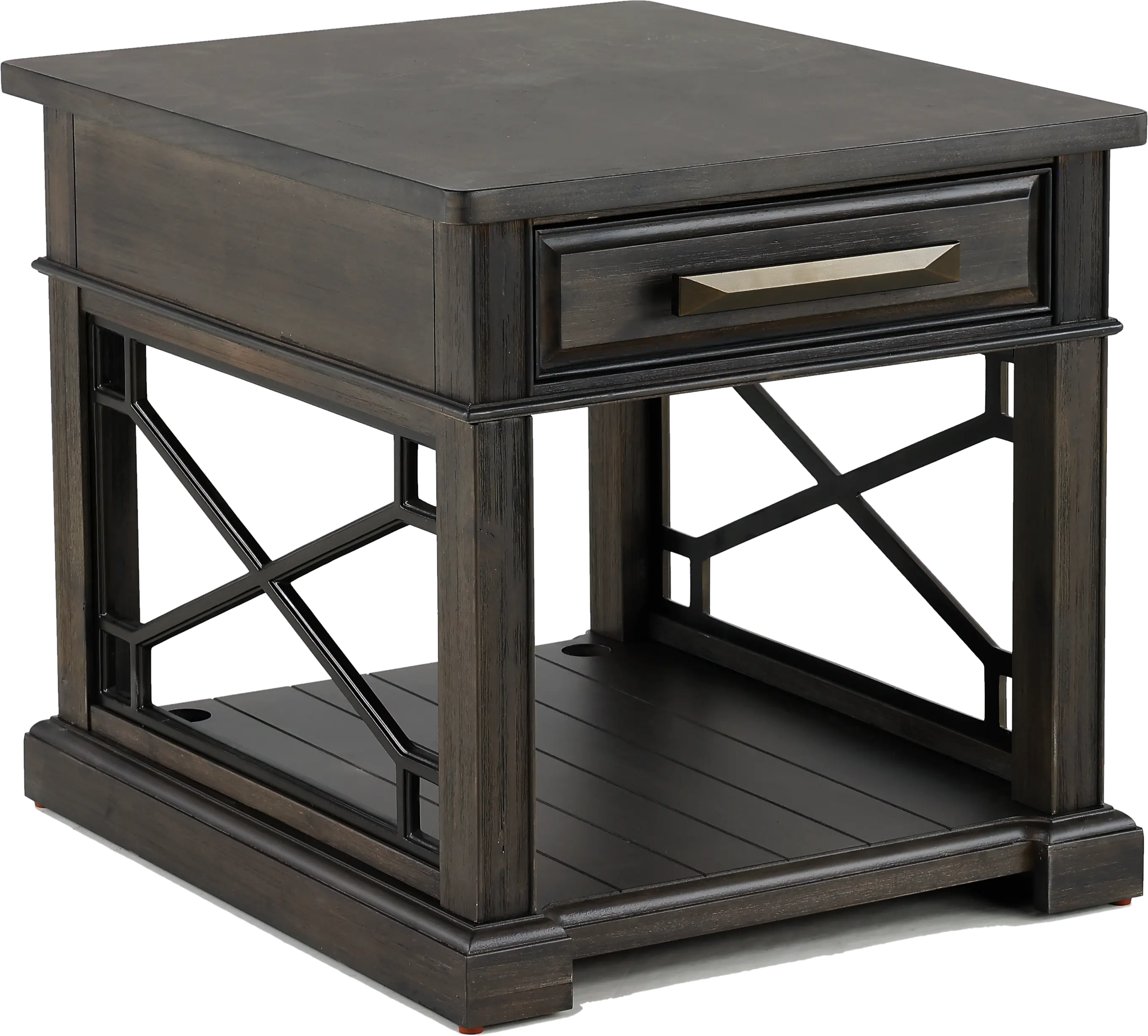 Sun Smokey Gray End Table-1