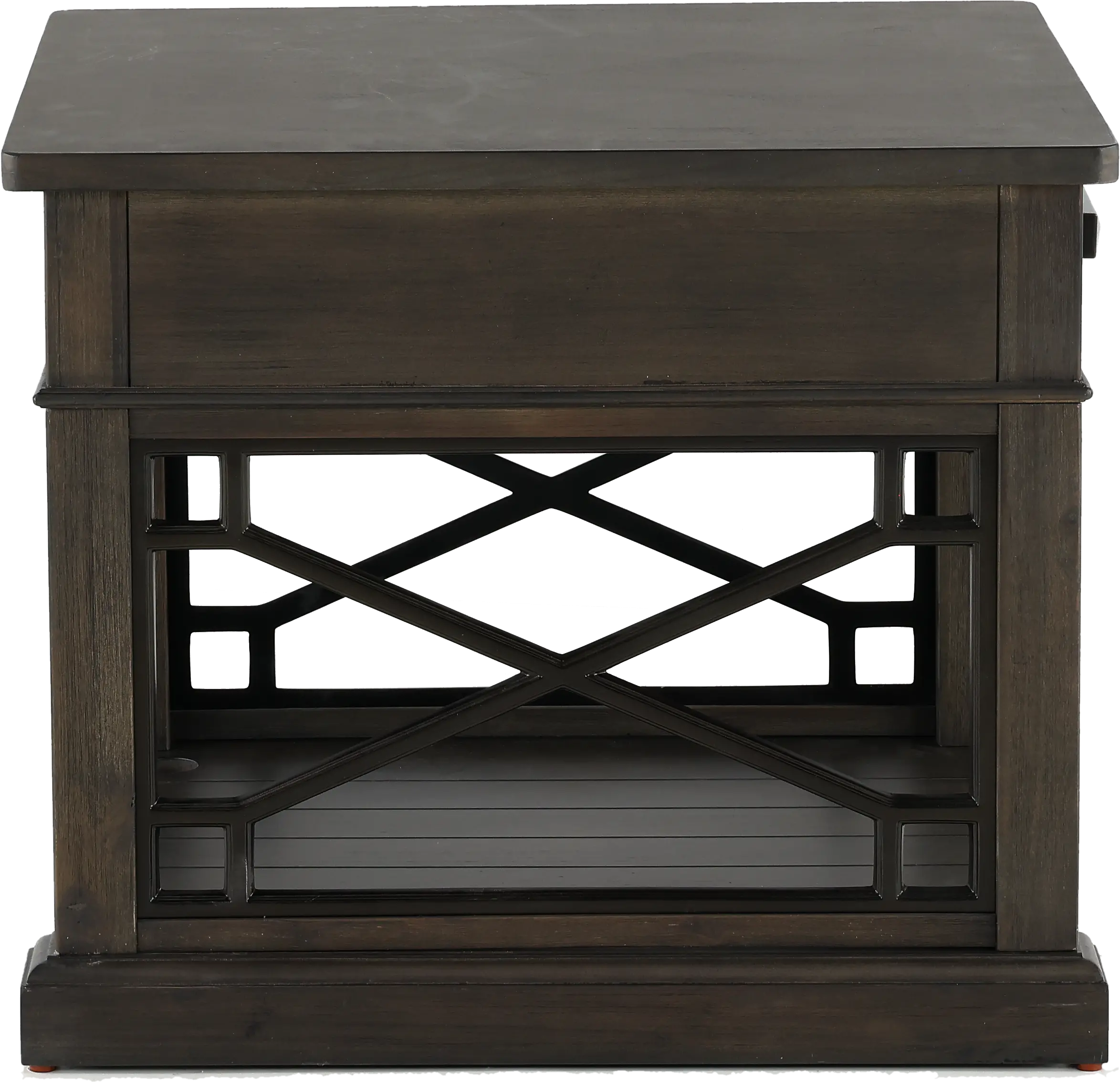 Sun Smokey Gray End Table-3