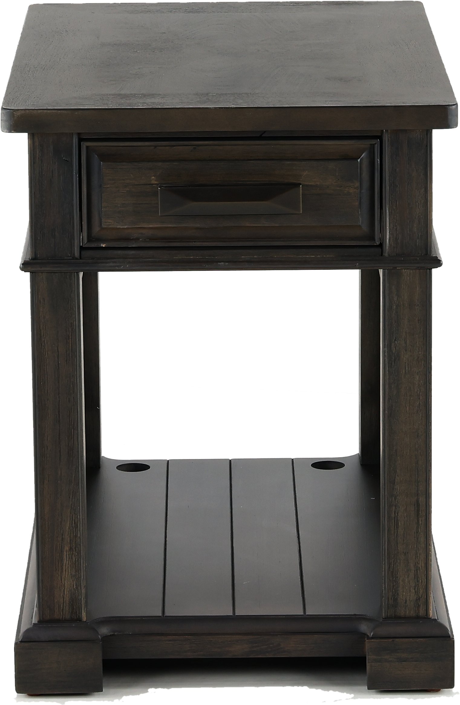 Smokey Gray Chairside Table-1