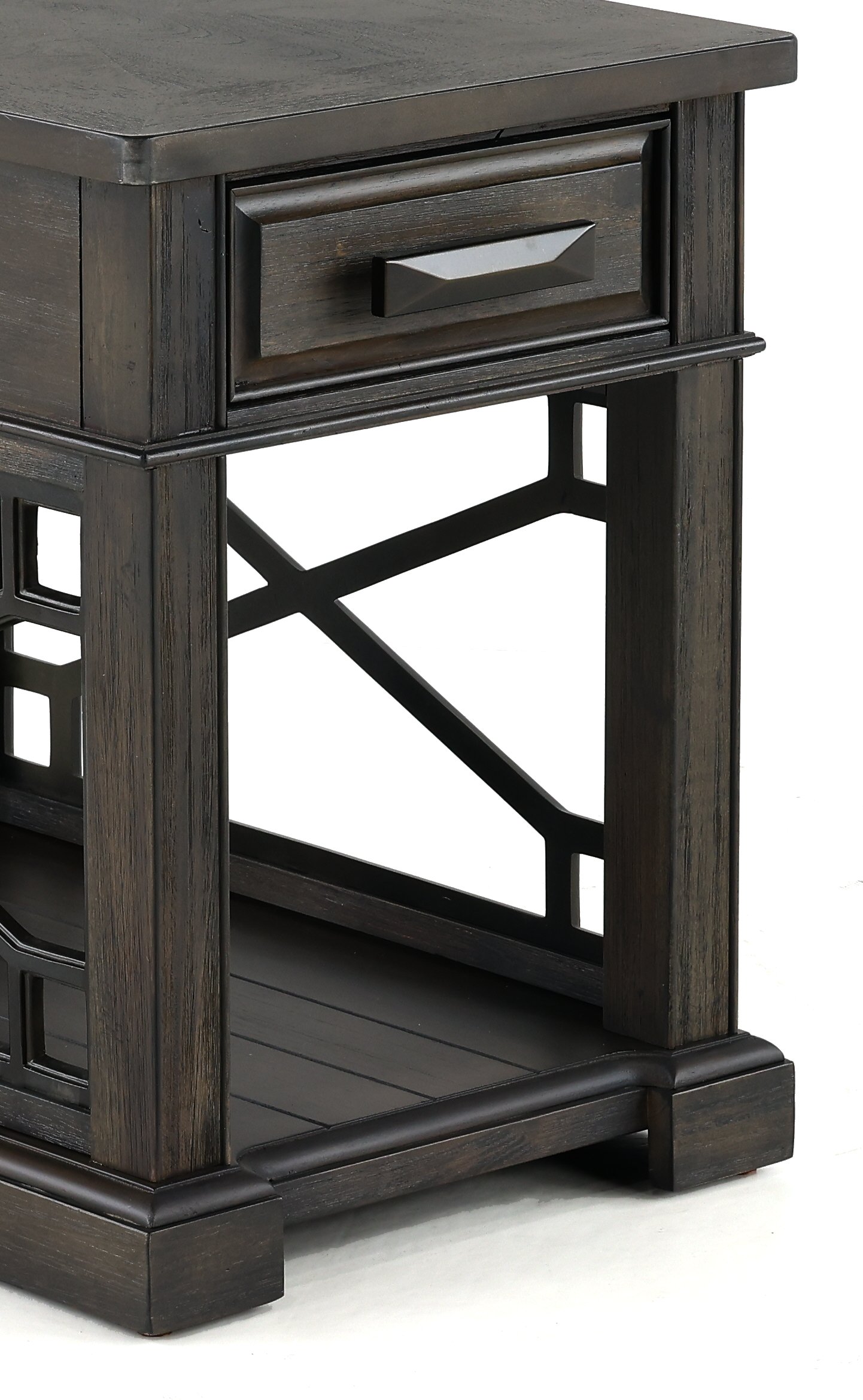 Smokey Gray Chairside Table-2