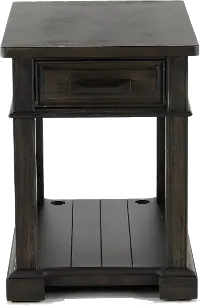 Sun Smokey Gray Chairside Table