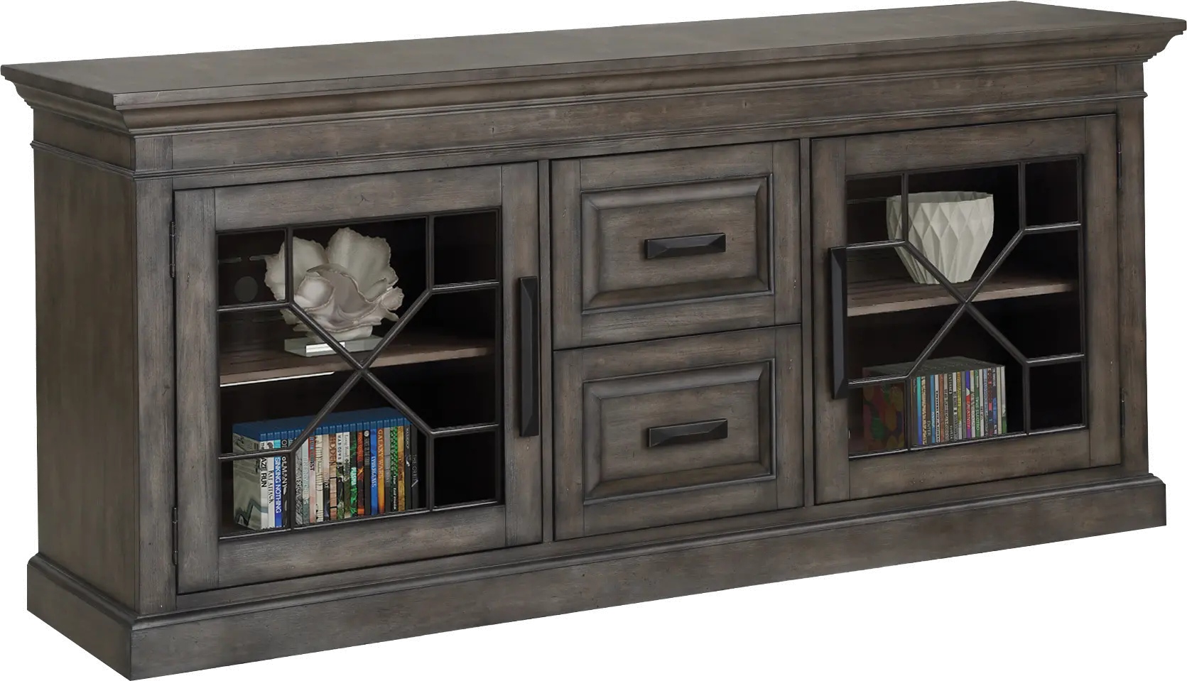 Sun Smokey Gray 76 TV Stand-2