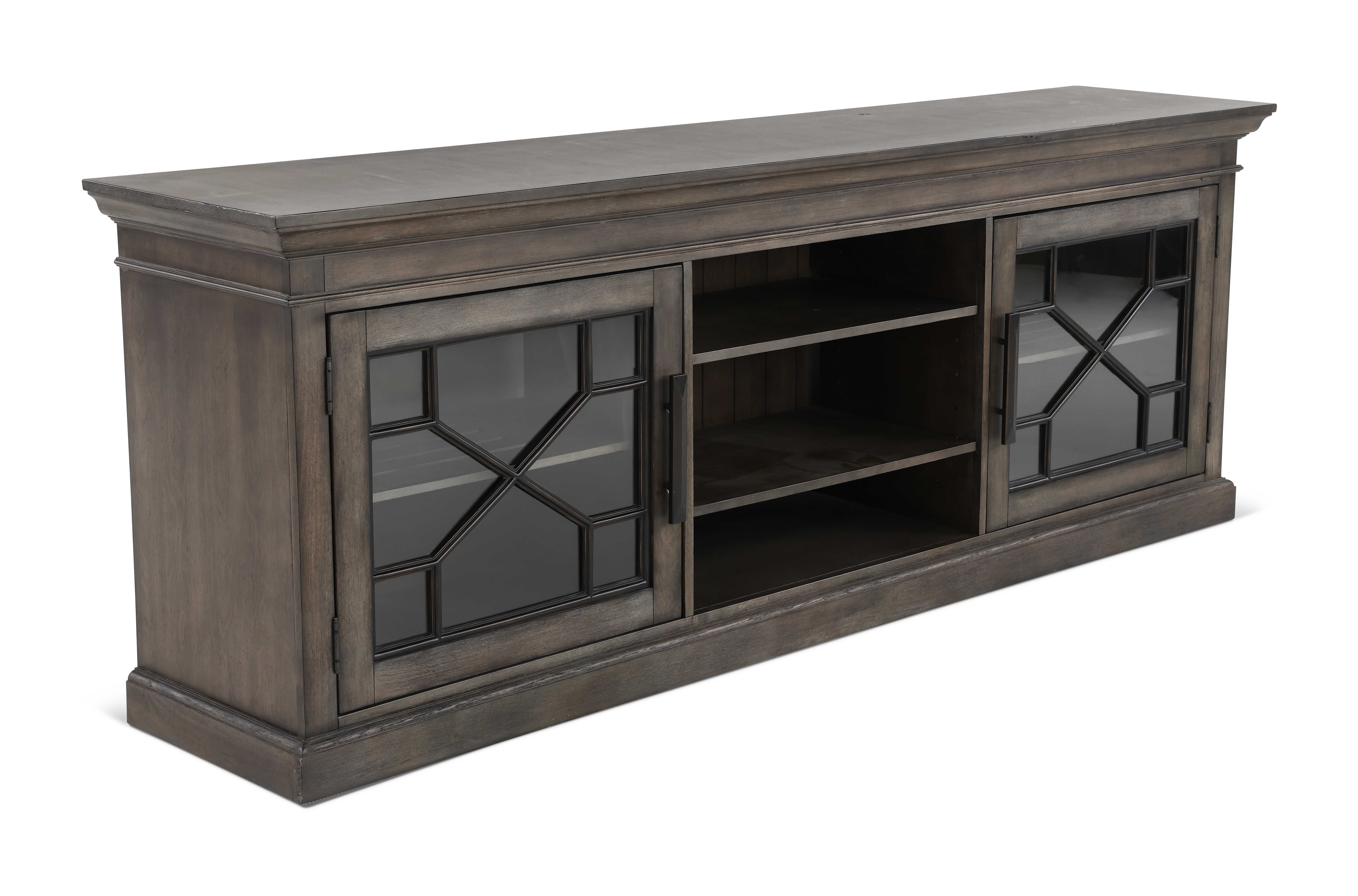 Smokey Gray 92 Inch TV Stand-3